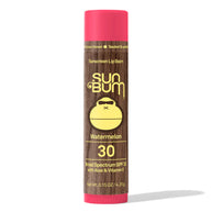 Lipbalm SPF 30 by Sun Bum in pink and brown, watermelon flavour with Aloe and Vitamin E for moisturizing and sun protection