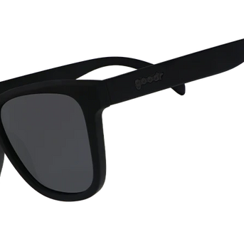 A Unicorn's Calamity by Goodr in black-on-black, lightweight glasses with unique color-mixing design, ideal for everyday wear.