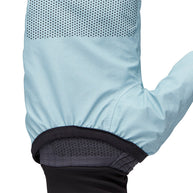 Gridtech Storm Hood Gloves by Black Diamond in light blue with thermal grid fleece, breathable and moisture-wicking for cold weather use