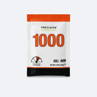 Hydration Powder 1000 by Precision Fuel & Hydration in white and orange electrolyte drink mix for athletic hydration and sweat replacement