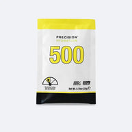 Hydration Powder 500 by Precision Fuel & Hydration in white, yellow and black, electrolyte drink mix for athlete hydration and sweat replacement