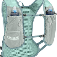 Zephyr Pro Vest 10L - Men by CamelBak in grey and light blue, hydration vest with storage for running and long distance outdoor use