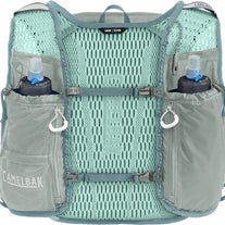Zephyr Pro Vest 10L - Men by CamelBak in grey and mint with hydration storage and nutrition pockets for long-distance running and outdoor use