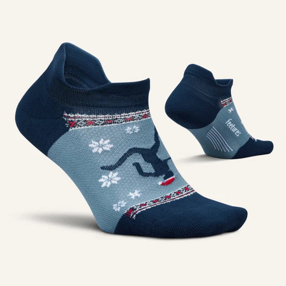 Feetures Elite Light Cushion No Show Tab Holiday Run - Limited Edition Socks