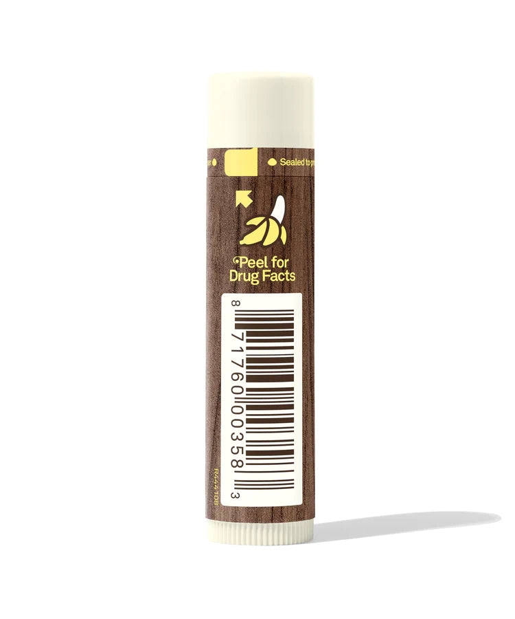 Lipbalm SPF 30 by Sun Bum in brown and cream, moisturizing lip balm with Aloe and Vitamin E for daily sun protection and hydration