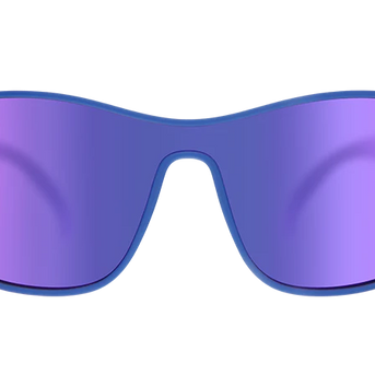Best Dystopia Ever by Goodr in blue with futuristic design, lightweight sunglasses ideal for innovative outdoor use and style