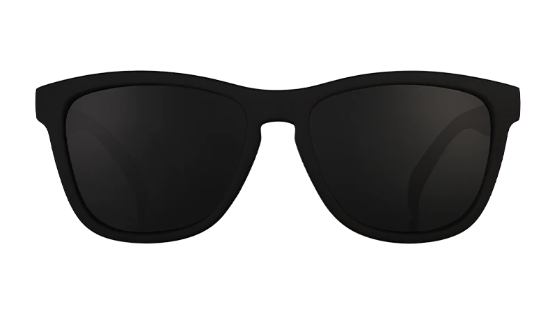 A Unicorn's Calamity by Goodr black-on-black sunglasses with full black lenses, lightweight and ideal for running and outdoor use