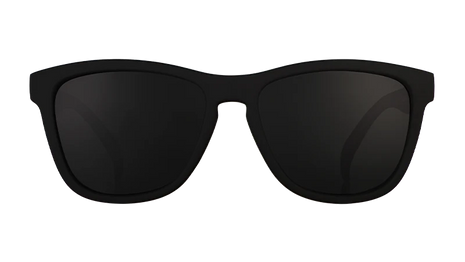 A Unicorn's Calamity by Goodr black-on-black sunglasses with full black lenses, lightweight and ideal for running and outdoor use