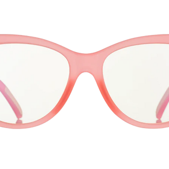 Rage Quit and Hit It by Goodr pink cat-eye frame blue light-blocking gaming glasses for medium noggins, stylish and functional accessory