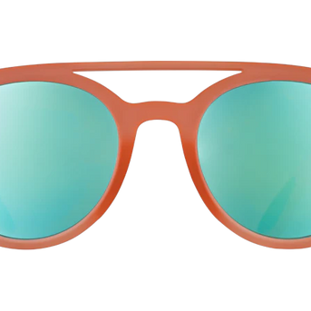 Stay Fly, Ornithologists by Goodr in professorial orange with PH-G polarized lenses, lightweight glasses for outdoor use