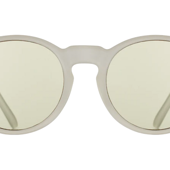 Stop, Drop, and Scroll by Goodr in matte clear with blue light-blocking lenses, stylish glasses for home use and screen protection