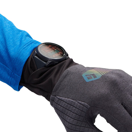 Deploy Gloves by Black Diamond in black and grey with touchscreen compatibility and flexible design for running and outdoor training