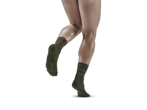 Reflective Mid Cut Socks - Men