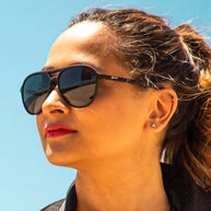 Operation Blackout by Goodr, all black Mach G aviator sunglasses designed for sky force style and bold outdoor wear