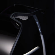 My Sweat Has an Octane Rating black shield sunglasses by Goodr with black gradient lenses, ideal for intense gym routines
