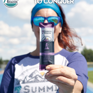 Denali Milk Chocolate Endurance Bar (30g) by 7 Summit Snacks in purple, rich 40% cocoa milk chocolate with honey and peanut butter for sustained energy