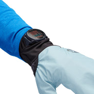 Gridtech Storm Hood Gloves by Black Diamond in light blue and black with thermal grid fleece for warmth and moisture wicking protection