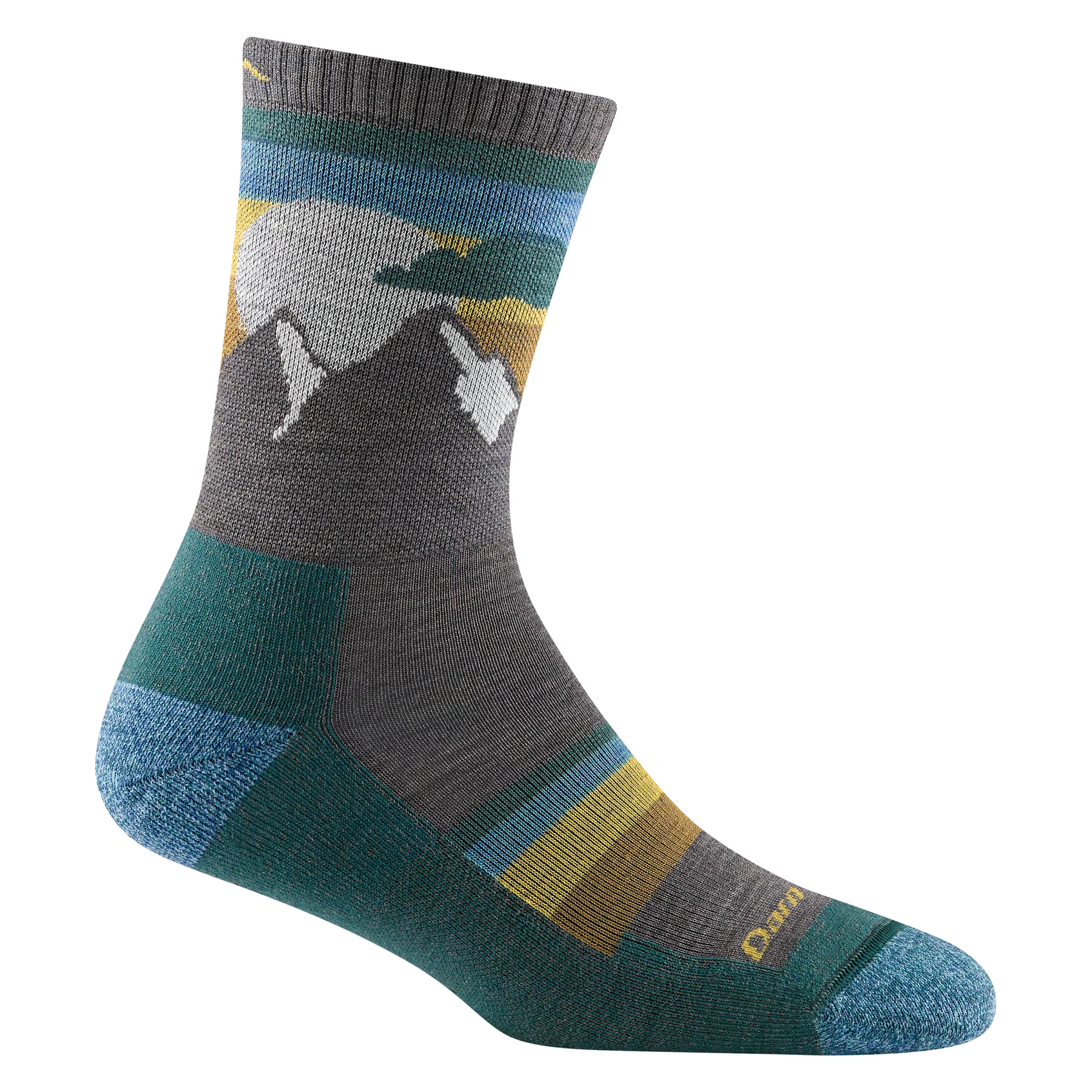 Sunset Ledge Micro Crew Lightweight w/Cushion Hiking Sock - Women by Darn Tough in multicolor, lightweight sock with cushioning for summer to fall hikes
