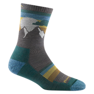Sunset Ledge Micro Crew Lightweight w/Cushion Hiking Sock - Women by Darn Tough in multicolor, lightweight sock with cushioning for summer to fall hikes
