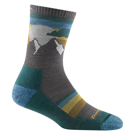 Sunset Ledge Micro Crew Lightweight w/Cushion Hiking Sock - Women by Darn Tough in multicolor, lightweight sock with cushioning for summer to fall hikes