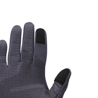 Gridtech Storm Hood Gloves by Black Diamond in dark grey with thermal grid fleece, breathable and moisture-wicking for cold weather use