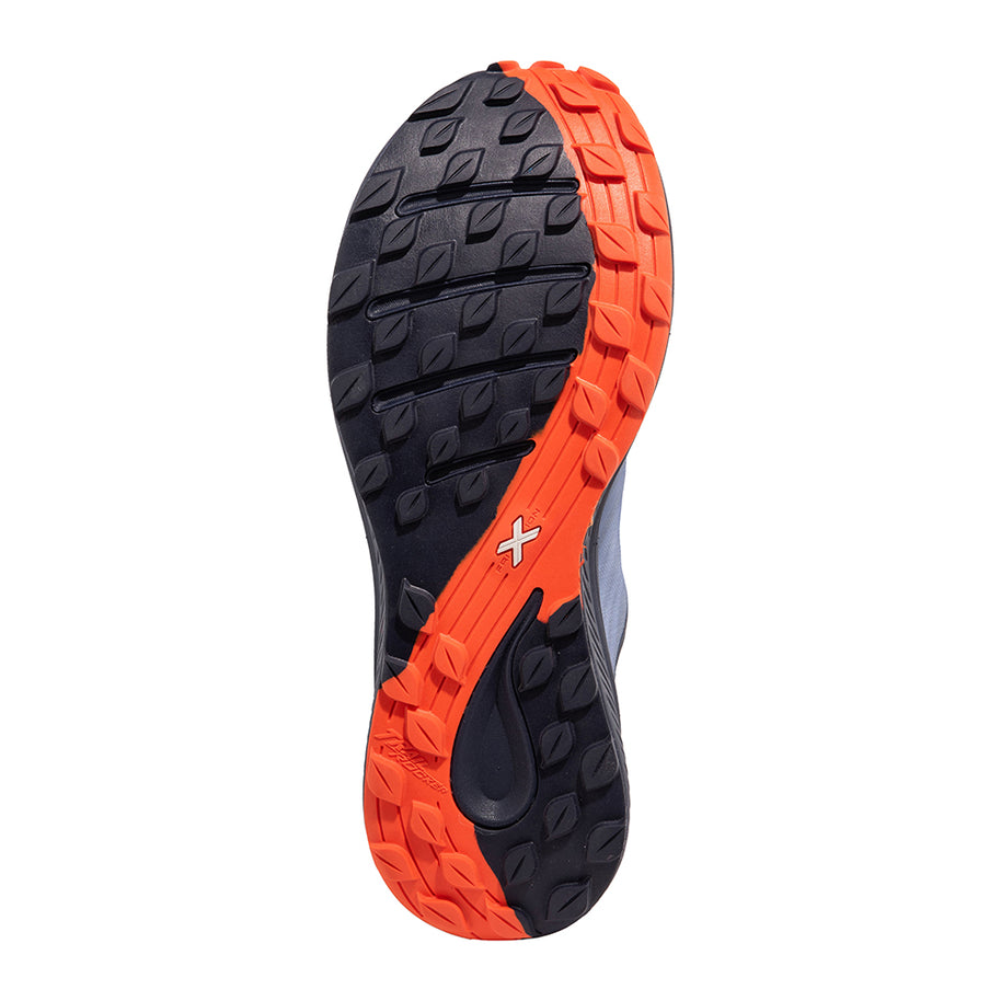 Levante - Women by La Sportiva in black and orange, trail shoe with durable sole designed for women’s outdoor running and hiking