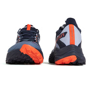 Levante - Women by La Sportiva in black, grey, and orange trail shoes designed for fit, support, and rugged outdoor running.