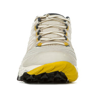 Akasha II - Women by La Sportiva in beige and yellow, cushioned responsive trail shoe with durable traction for technical terrain and high mileage running