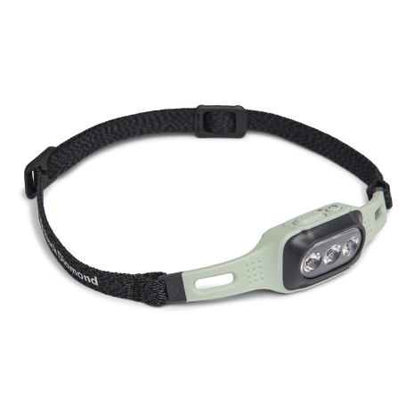 Deploy Run Headlamp by Black Diamond in light green and black, 325-lumen adjustable headlamp for running and safety use.