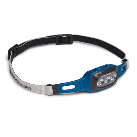 Deploy Run Headlamp by Black Diamond in blue with adjustable lens and 325-lumen output for safe running and training outdoors