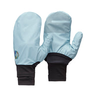 Gridtech Storm Hood Gloves by Black Diamond in light blue and black with thermal grid fleece, breathable, moisture-wicking for cold weather use