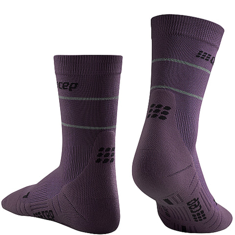 Reflective Mid Cut Socks - Women