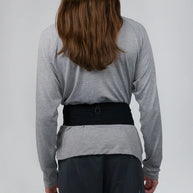 SL Running Band by Naked in black, lightweight waist belt designed for carrying essentials during 5K to half marathon runs