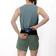 SL Running Band by Naked in black, lightweight and compact running belt for carrying essentials during short distance runs like 5K and 10K