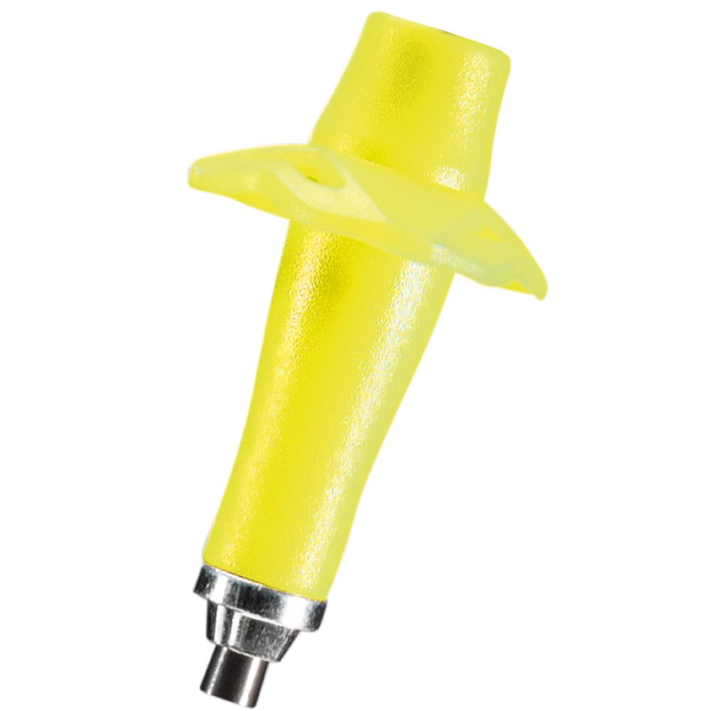 Trailrunning TIP XT by Leki in yellow replacement carbide tip for trail running poles designed for durable outdoor use