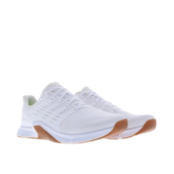 F-Lite Wide - Women by Inov8 in white and gum versatile flexible cross training shoe for running lifting jumping and climbing