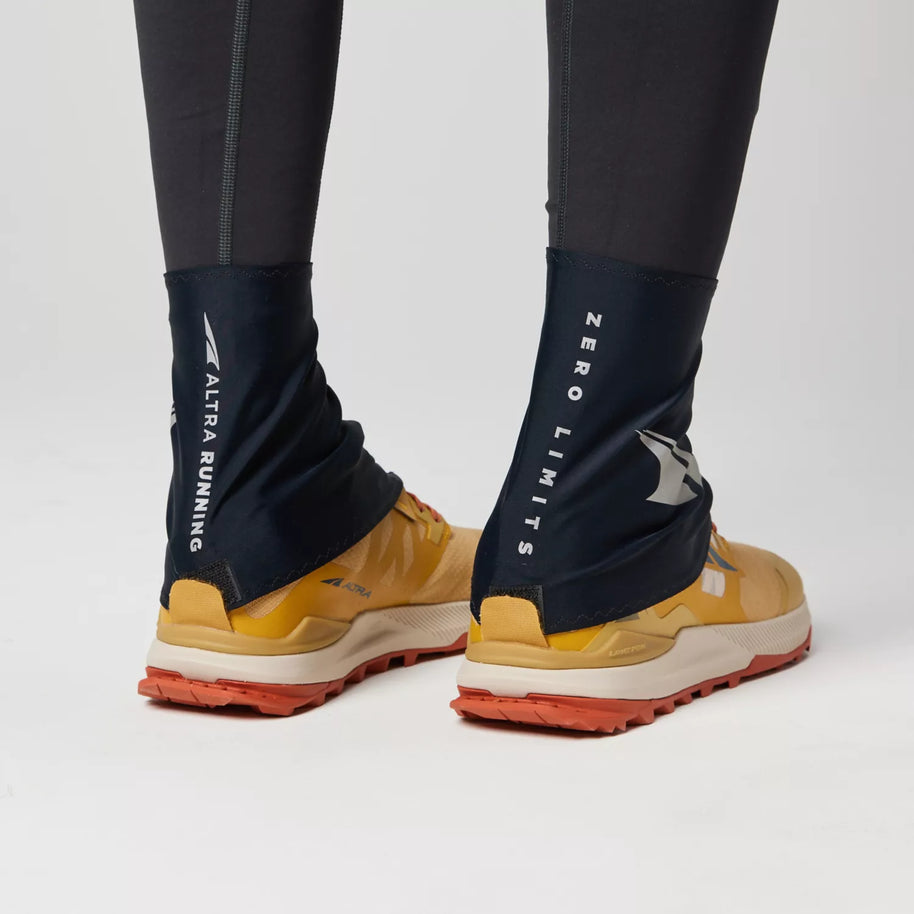Trail Gaiter by Altra Footwear in black, abrasion resistant breathable material to protect shoes during trail running and outdoor use
