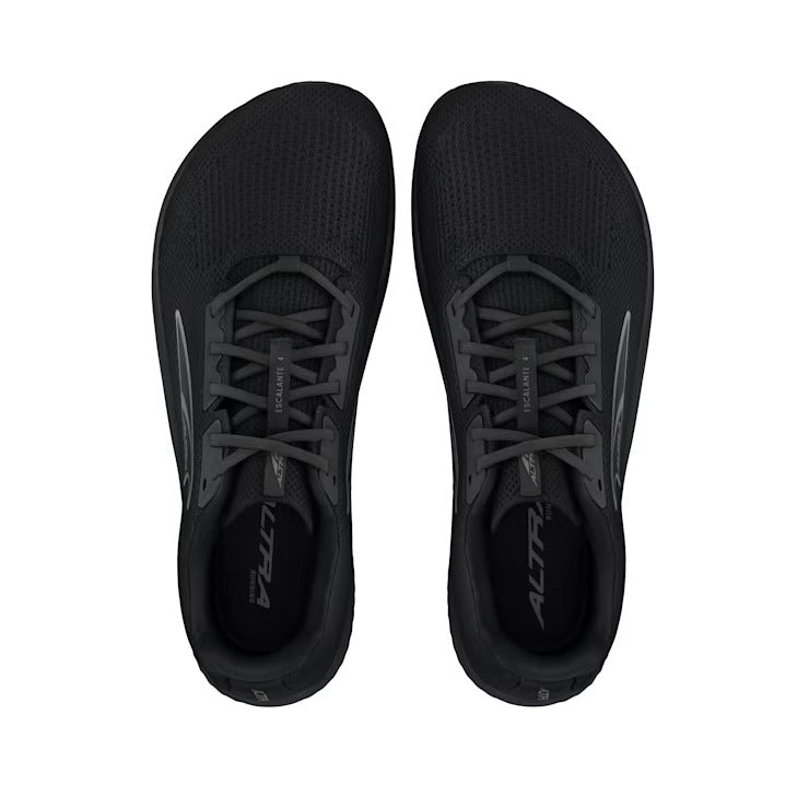 Escalante 4 - Men by Altra Footwear in black lightweight flexible road running shoes with FootShape fit for fast training and daily walks
