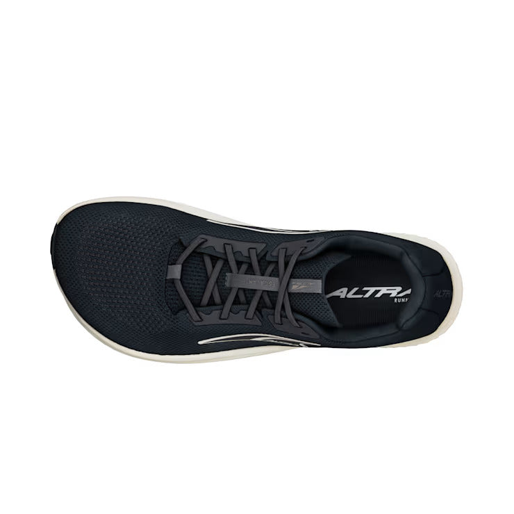 Escalante 4 - Men by Altra Footwear in black and white, lightweight road running shoe with FootShape fit and flexible design for fast training and daily walks
