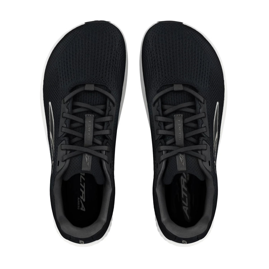 Escalante 4 - Women by Altra Footwear in black, lightweight road running shoes with FootShape fit and flexible design for training and daily walks