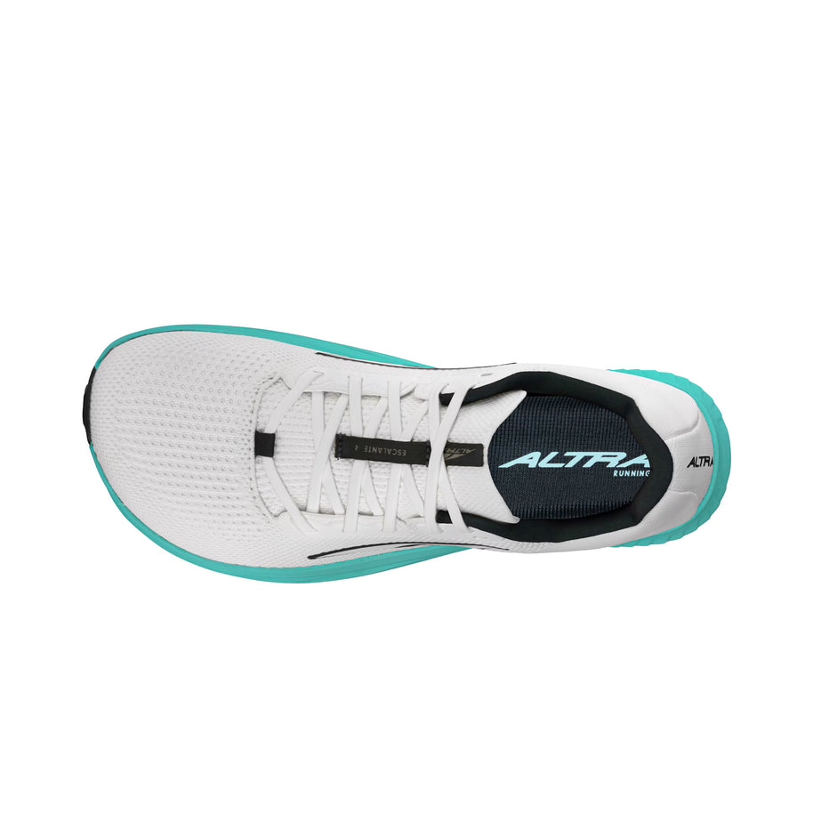 Escalante 4 - Women by Altra Footwear in white and teal, lightweight flexible road shoes ideal for running and daily walks