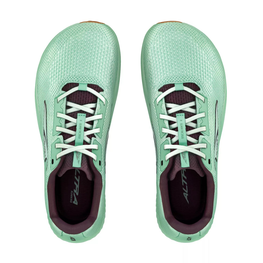 Escalante 4 - Women by Altra Footwear in light green with flexible, lightweight design for road running and daily training use