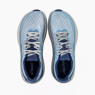 Experience Form - Women by Altra Footwear in light blue and navy with lightweight midsole and 4mm drop for daily running and training mileage