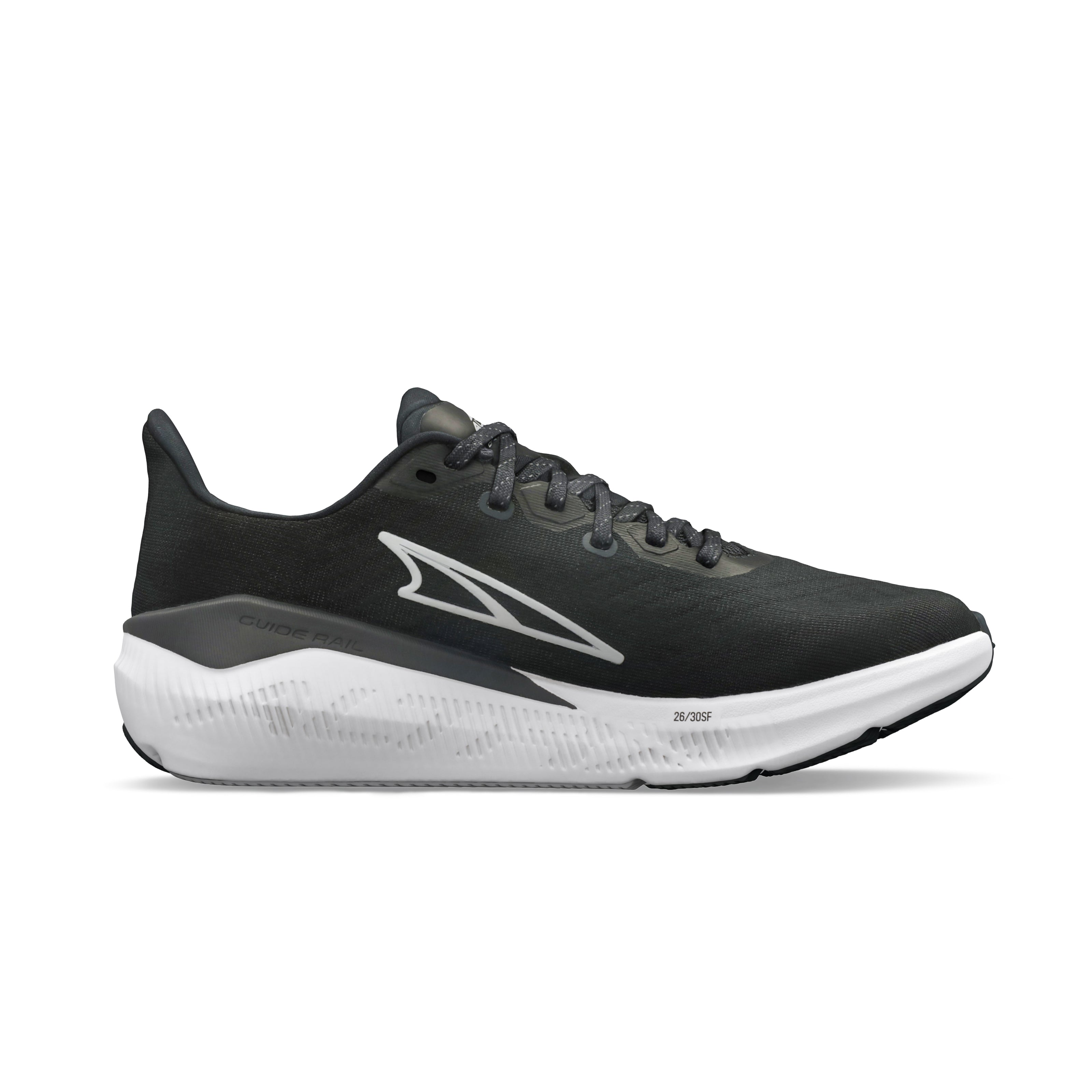 Experience Form - Women by Altra Footwear in black with white sole, lightweight road running shoe with 4mm drop and supportive midsole for daily workouts
