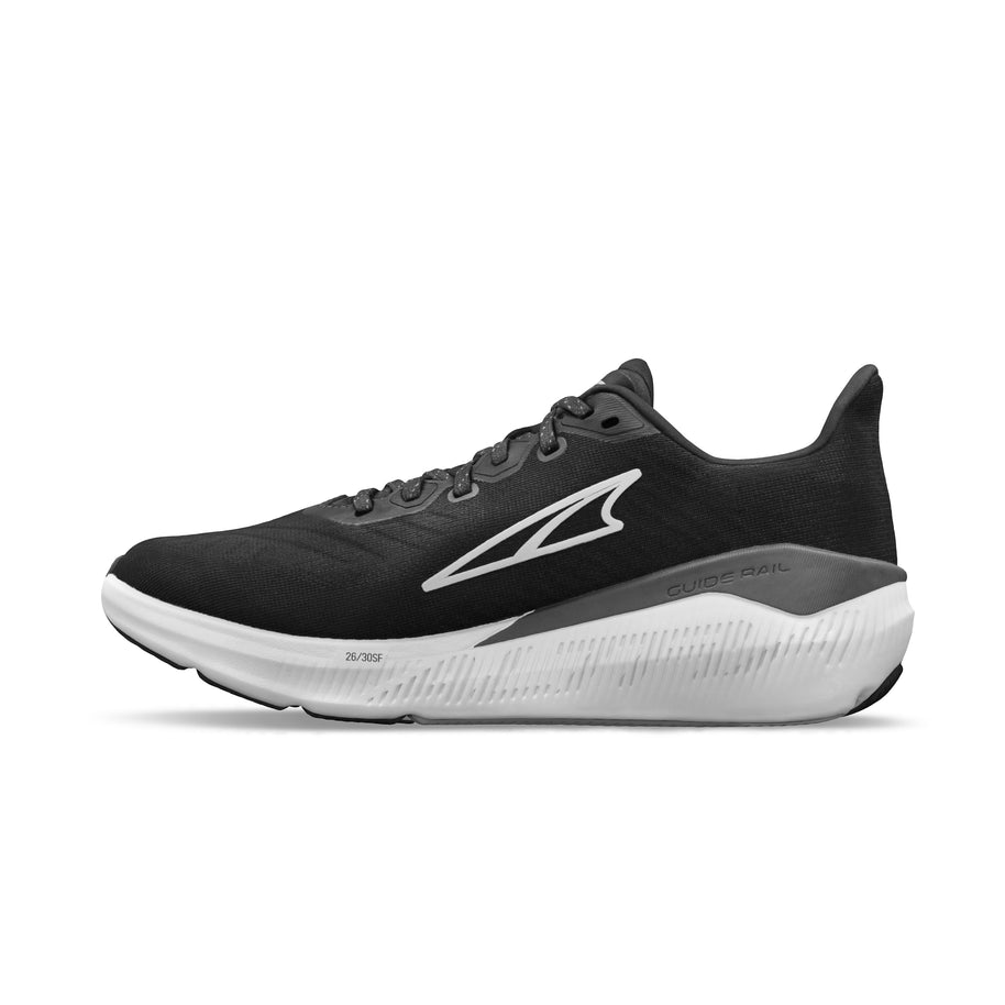 Experience Form - Women by Altra Footwear in black and white, lightweight road running shoe with 4mm drop and guidance technology for daily workouts