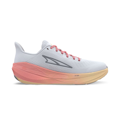 Experience Flow - Women by Altra Footwear in white and pink, smooth efficient road running shoe for training and daily workouts