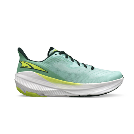 Experience Flow - Women by Altra Footwear in light green and yellow, smooth, efficient road running shoe ideal for training runs