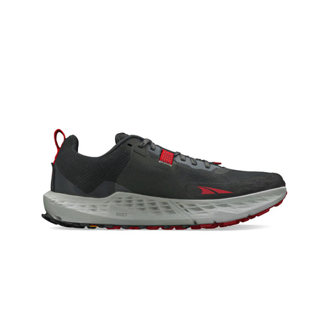 Timp 5 - Women by Altra Footwear in black and red high-cushioned trail shoe designed for all terrains and trail running