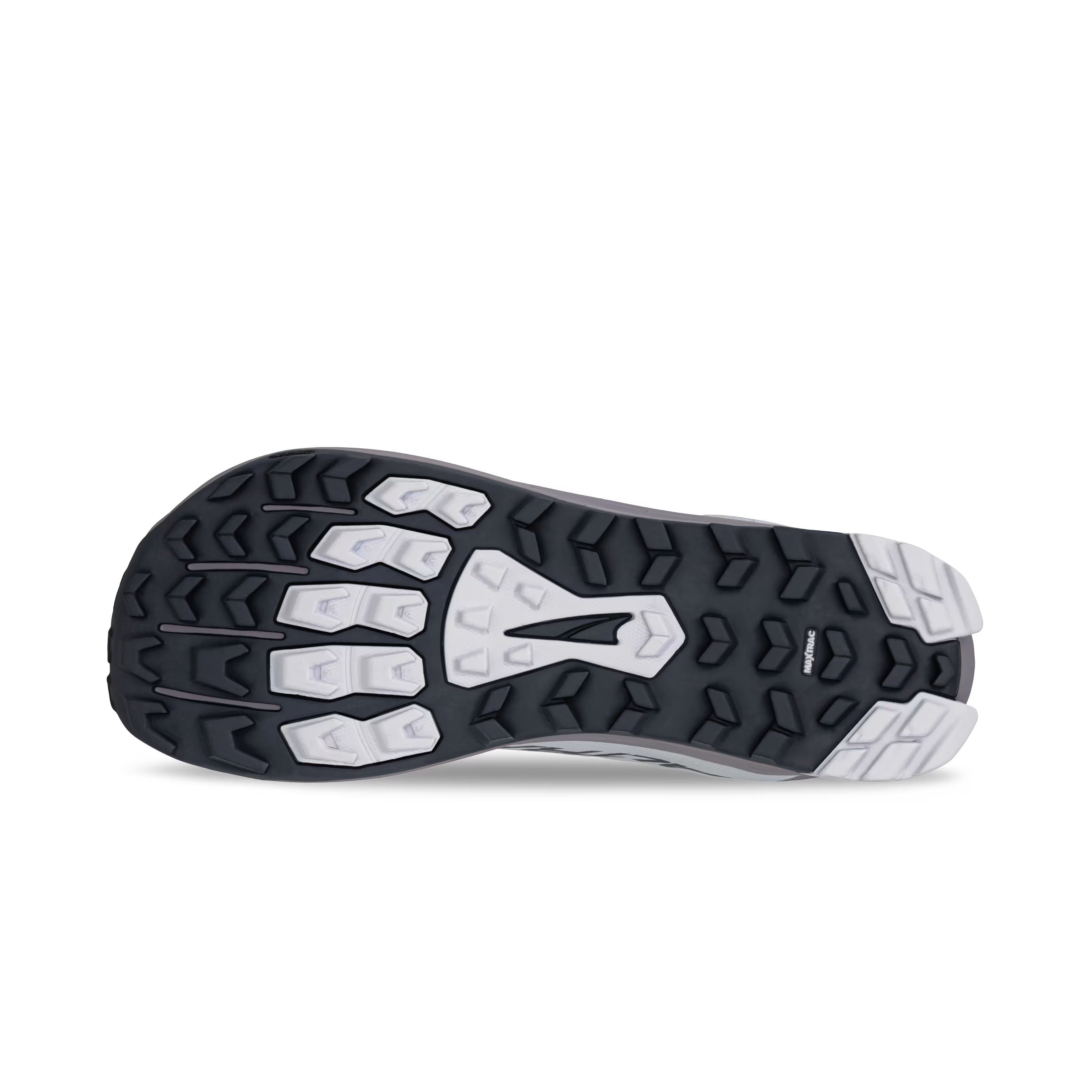 Lone Peak 9 Wide - Men by Altra Footwear in black and white durable outsole with improved grip for trail running and outdoor use