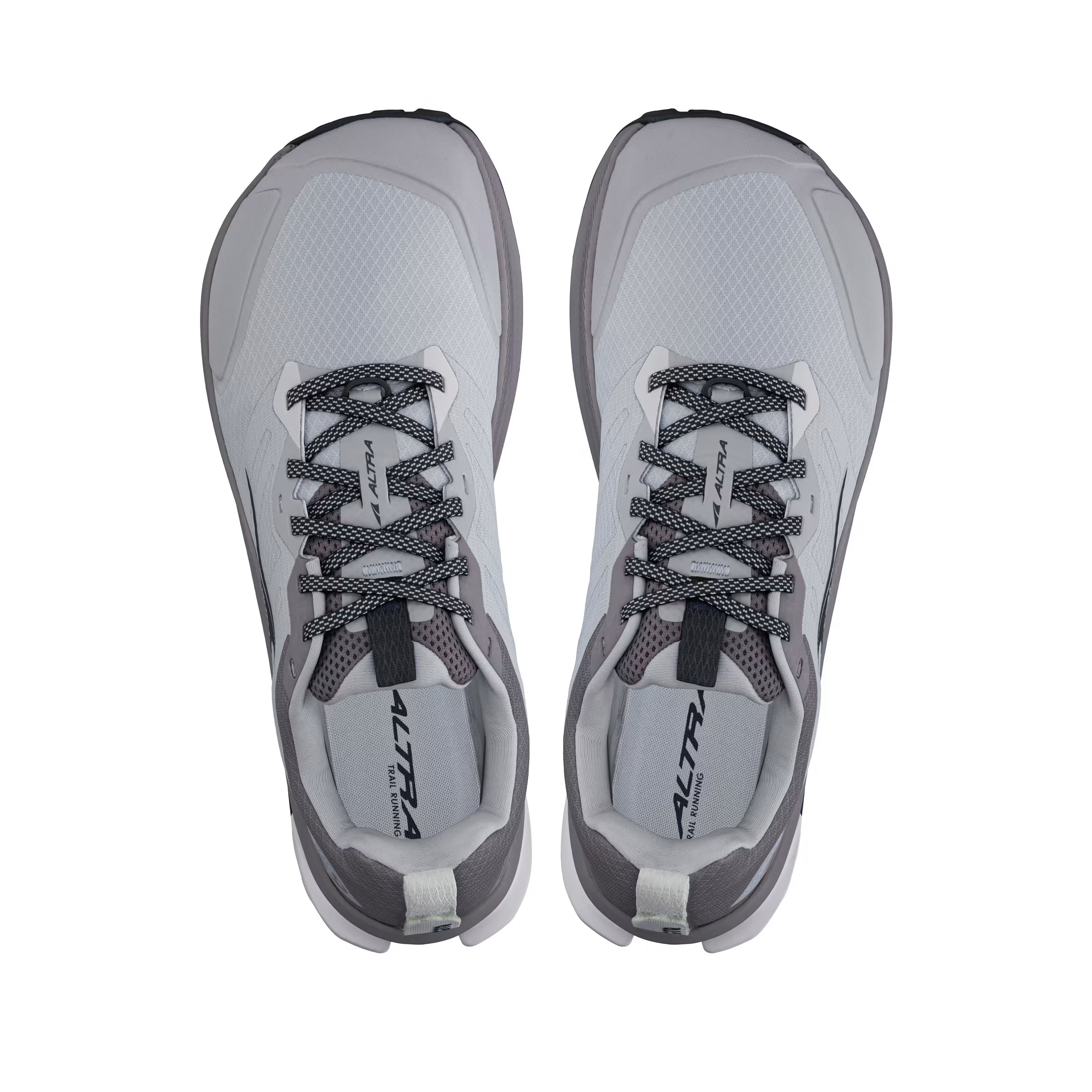 Lone Peak 9 Wide - Men by Altra Footwear in grey with durable midsole foam, improved outsole grip, and wide fit for trail running and outdoor use